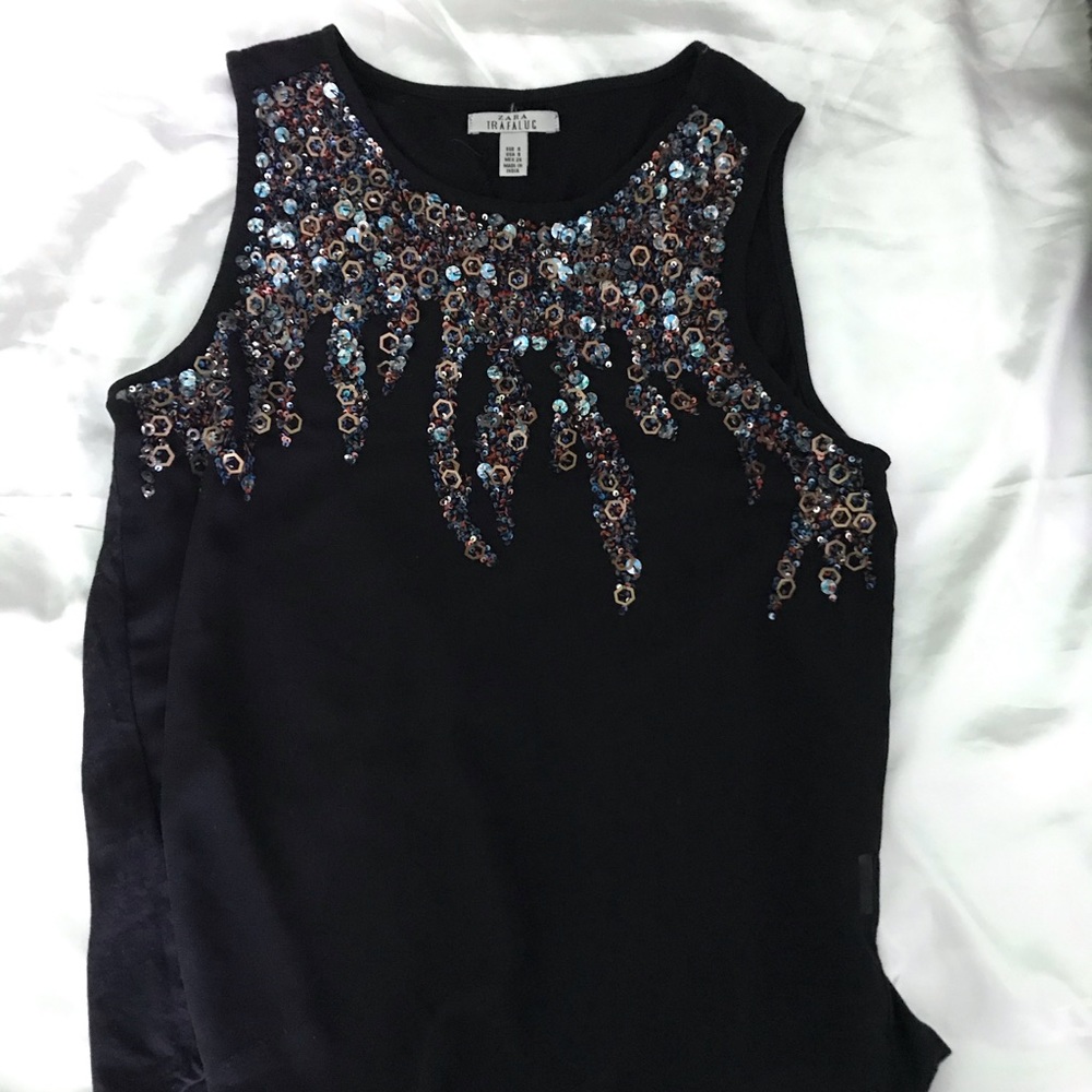 Zara sequined tank top